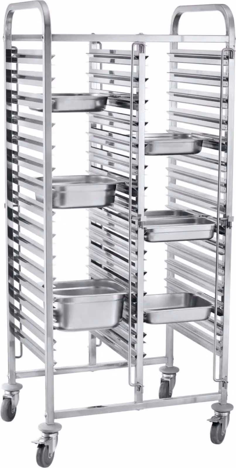 Carrello di trasporto Hendi per vassoi 30x GN1/1 in acciaio inox