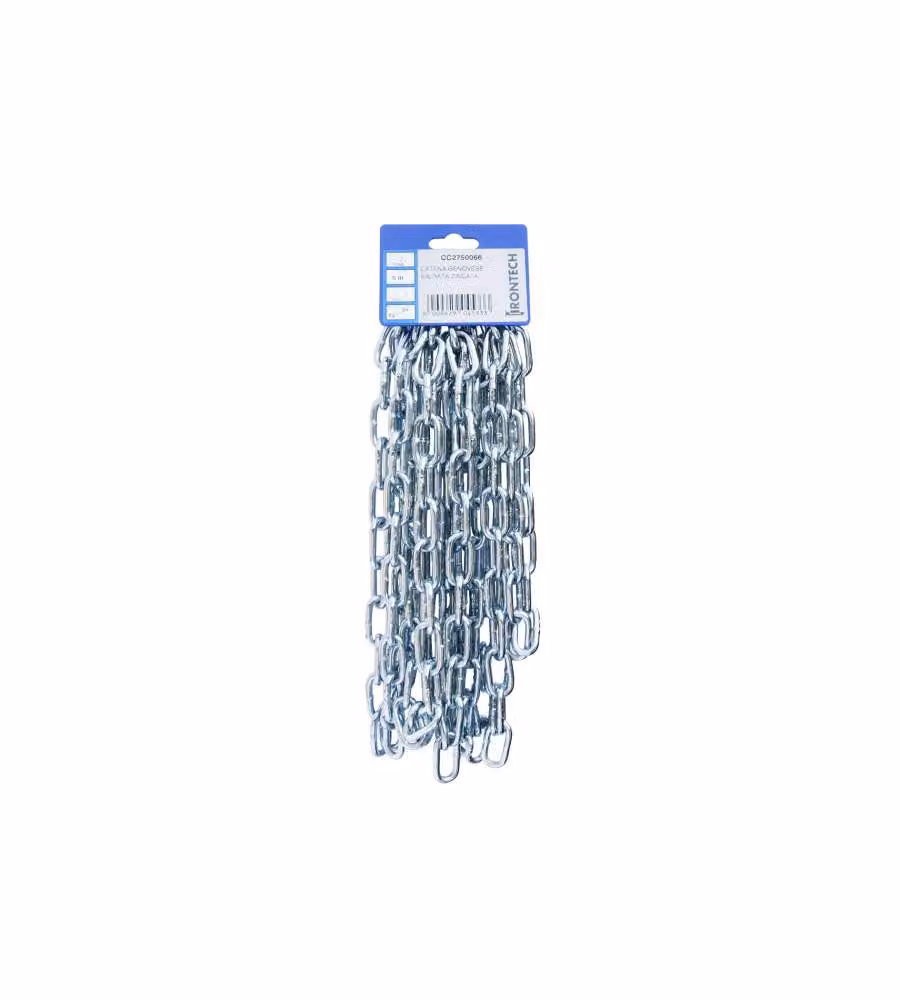 Catena genovese pretagliata Diam. 5 mm. in acciaio zincato 5 mt.