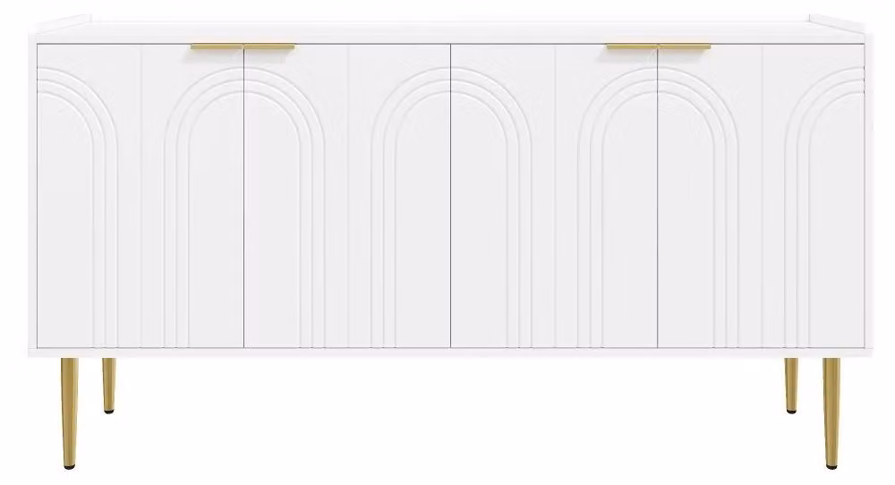 Credenza, design moderno, ampio spazio contenitivo, bianco