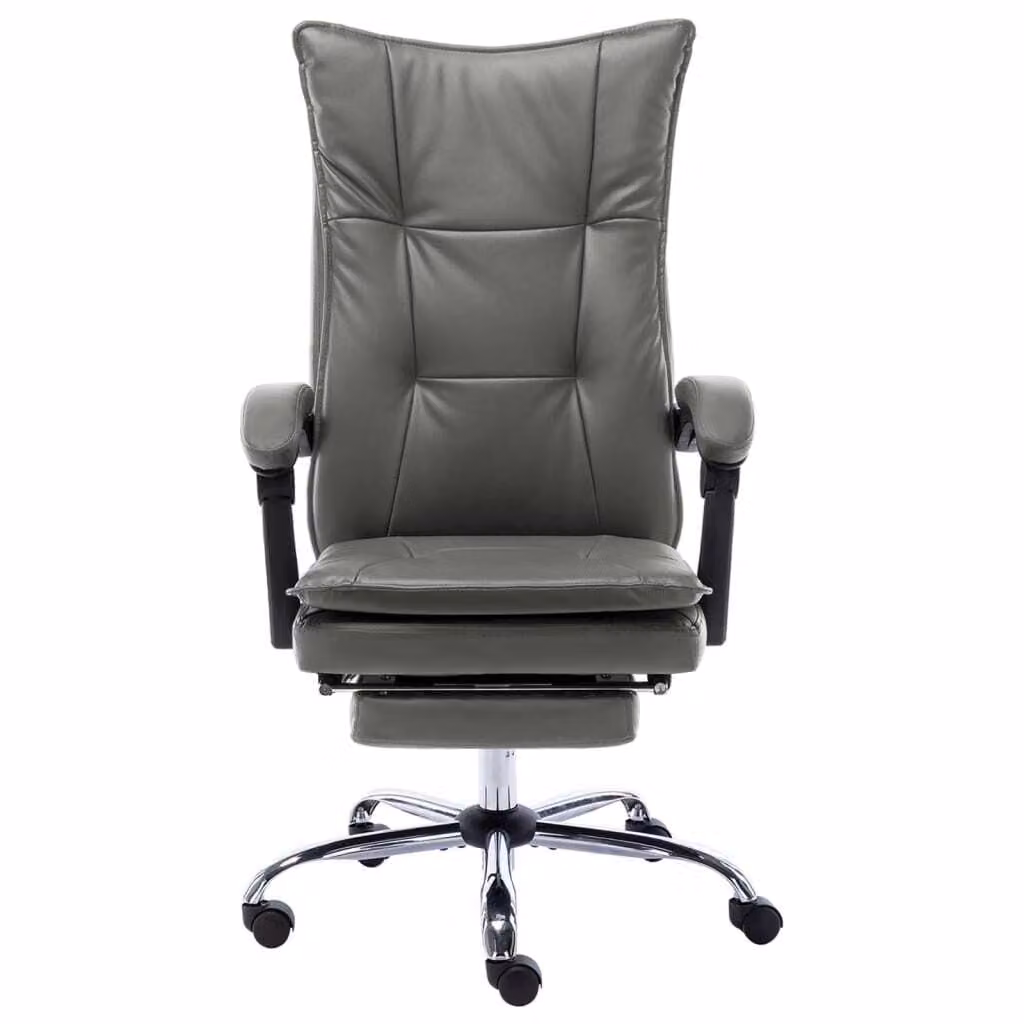 Sedia da Ufficio Antracite in Pelle finta