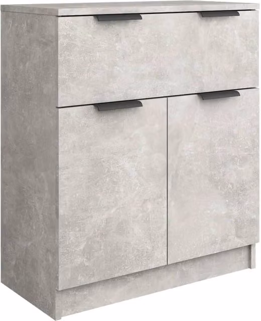 Buffet credenza cassettiera armadio mobile contenitore organizer per cucina soggiorno salotto 60 x 30 x 70 cm legno ingegnerizzato grigio 02_0031953