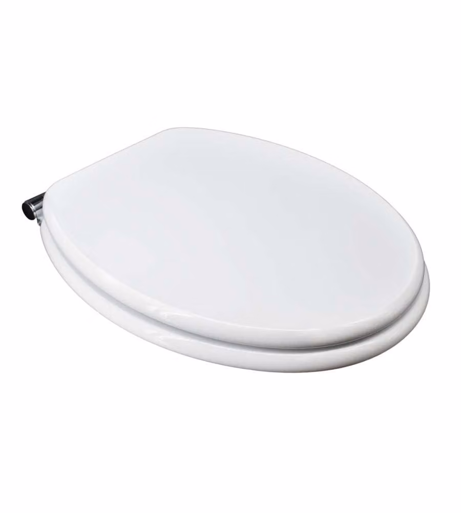 Seba Italia Sedile WC Universale Bianco MDF 37 cm Chiusura Rallentata