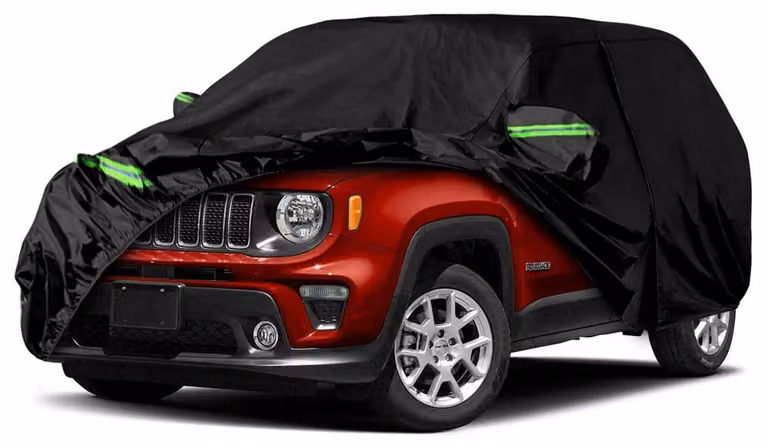 Copertura impermeabile e traspirante per auto, compatibile con Jeep Renegade dal 2014 al 2024, realizzata in tessuto Oxford 300D