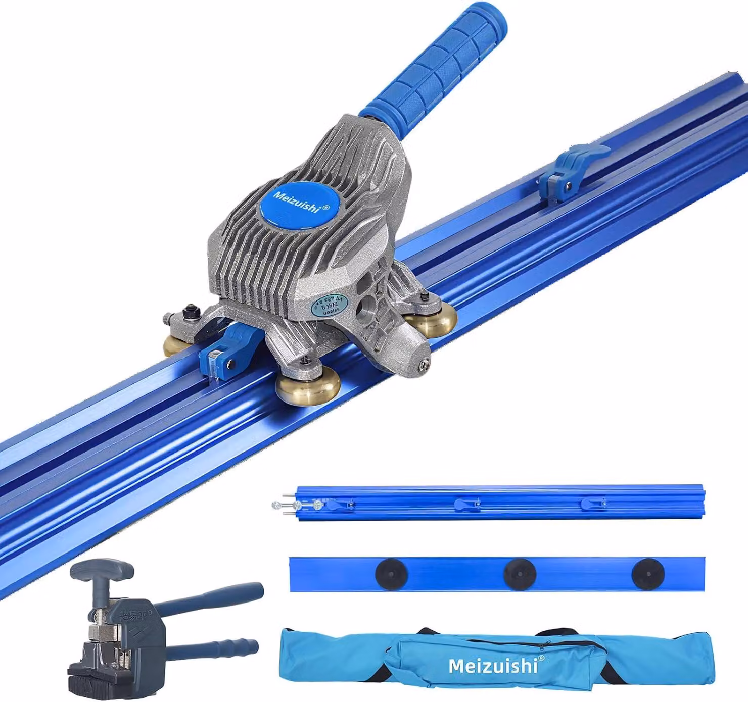 Tagliapiastrelle professionale manuale, lunghezza 2,0 m: ideale per tagli precisi di piastrelle in Vetroceramica/porcellana di grandi dimensioni, fino a 2 metri, realizzata in lega di tungsteno, con funzionamento a una mano