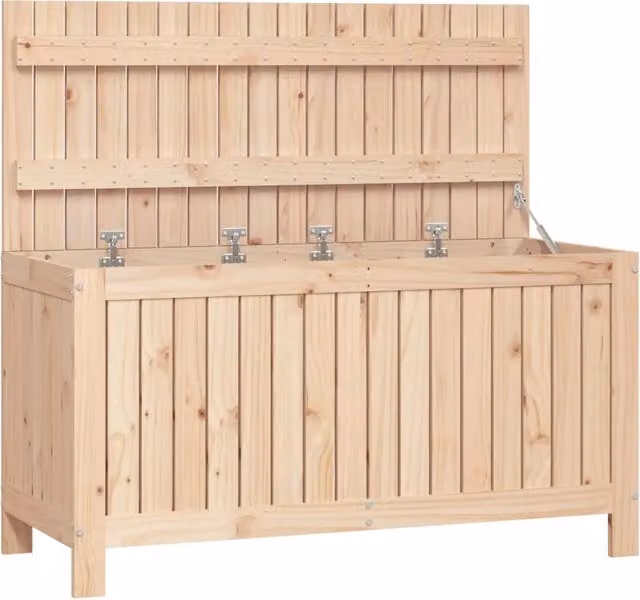 Contenitore da giardino in legno massello di pino beige CFW1220266 L/P/H: 115 x 49 x 60 cm