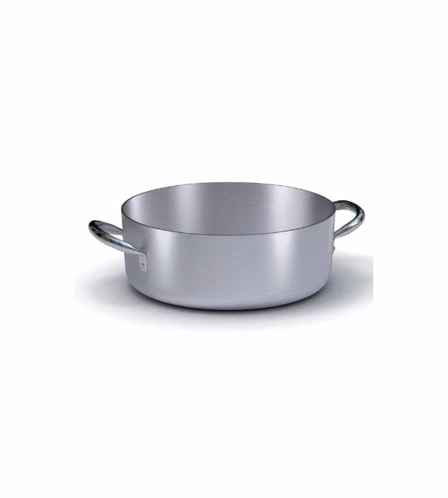 Casseruola bassa in alluminio Ballarini Silver con 2 manici, diametro 24 cm – 2