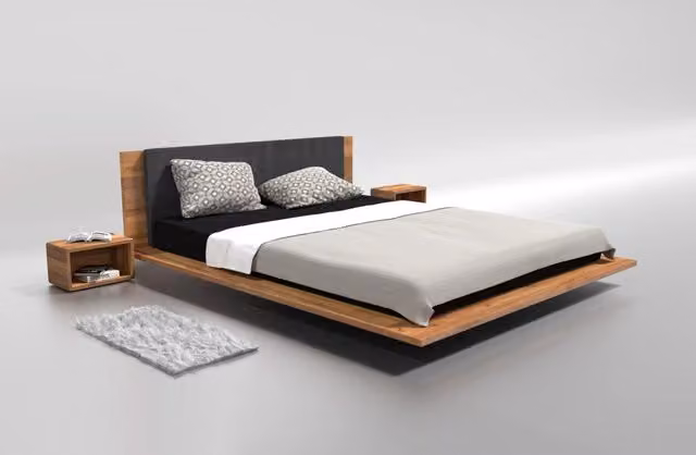 Letto Kuzma Bim Furniture in Rovere Massello Naturale L 180 x P 200 cm