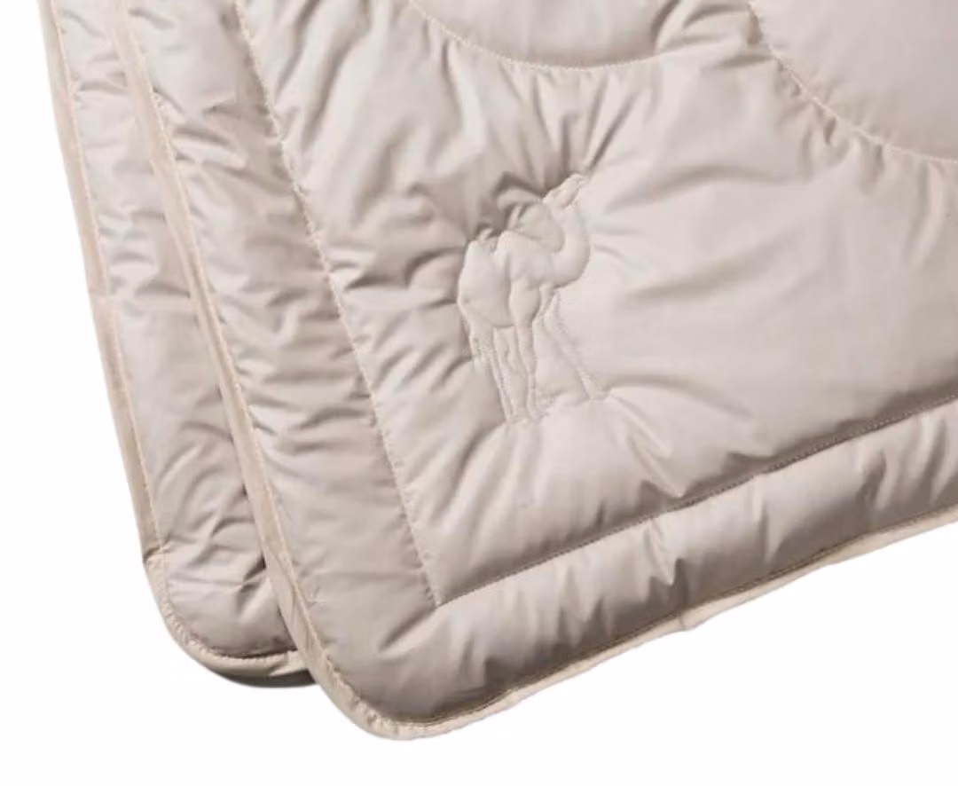 Coperta Prolana per tutto l'anno, modello SIBARI, realizzata in 100% lana di cammello, dimensioni 200x220 cm