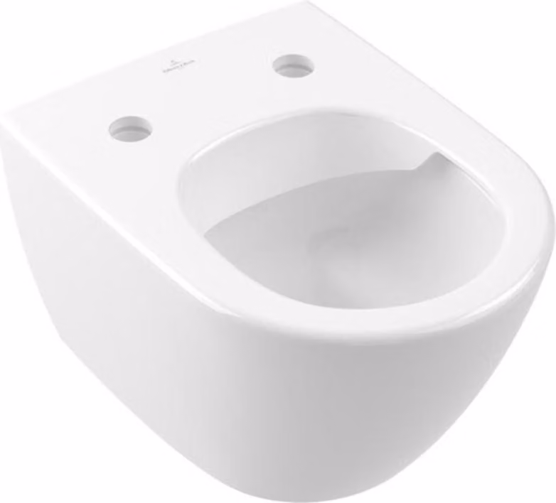 Villeroy & Boch Subway 2.0 WC à réservoir profond, Compact sans bord, ovale, suspendu, 355x480x360mm, 5606R0R1, 5606R0R1