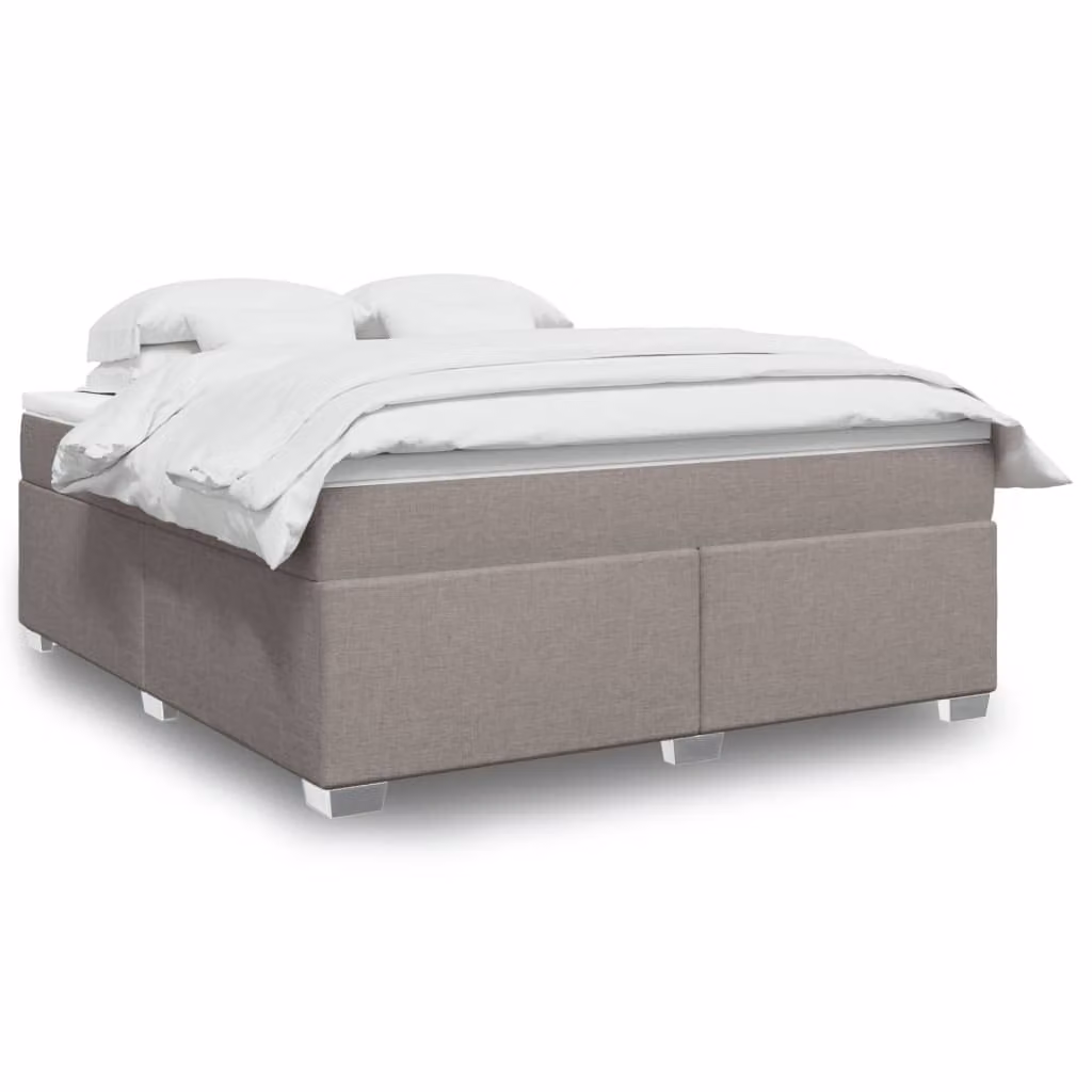 vidaXL Giroletto a Molle con Materasso Ibrido in Tessuto, L/P: 180 x 200 cm
