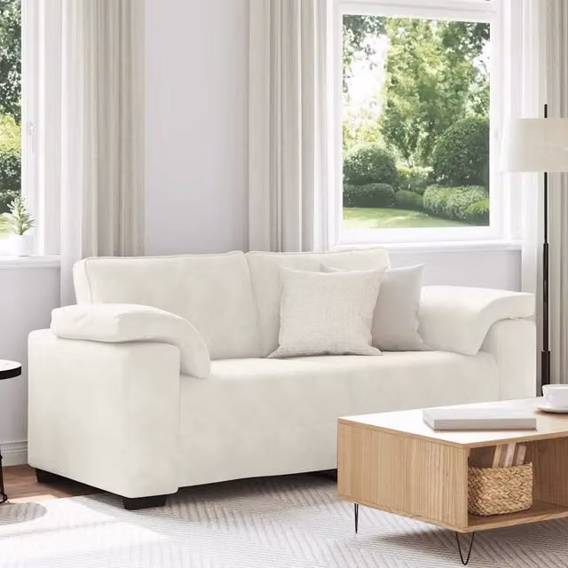 Divano moderno vidaXL color beige L: 180 cm, P: 77 cm, H: 82 cm