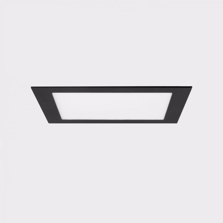 KOHL LIGHTING KOHL-Lighting DISC SQ apparecchio da incasso con cornice 300X300 mm nero 24 W CRI 80 3000K PUSH