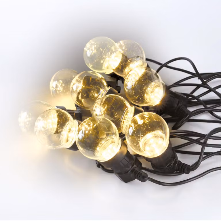 Catena luminosa per esterni, luce bianco caldo, 5 metri, grado di protezione IP44, 220-240 V