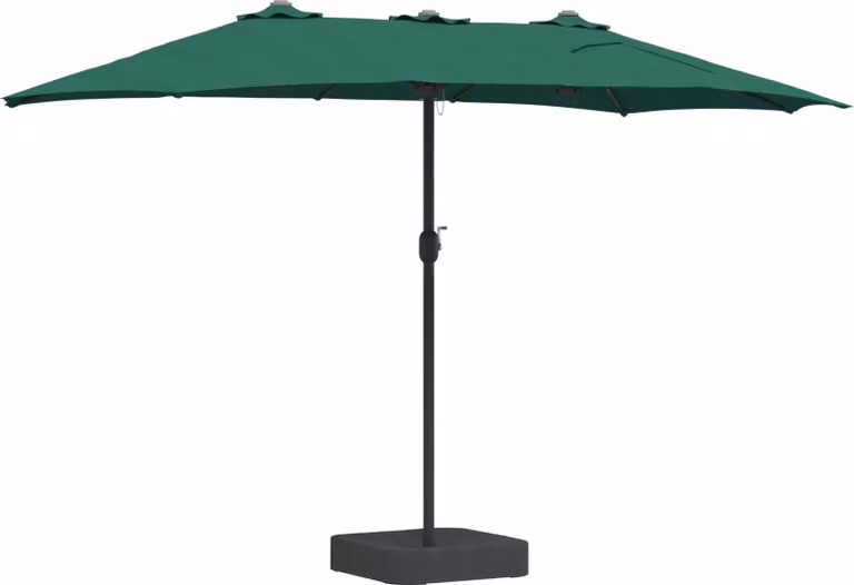 Ombrello da giardino Verde 385 x 209 x 244 cm Poliestere