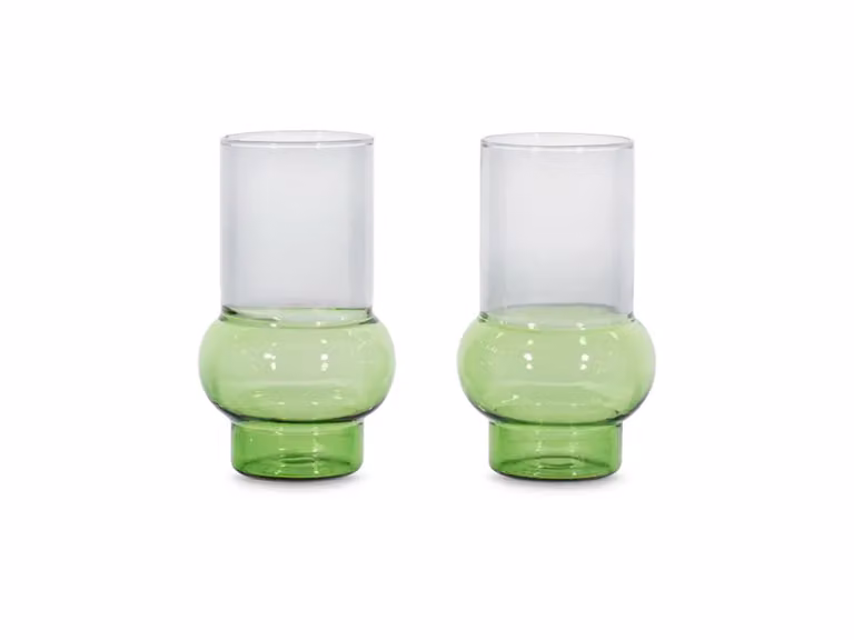 Bump Bicchieri alti Verde - Set di 2
