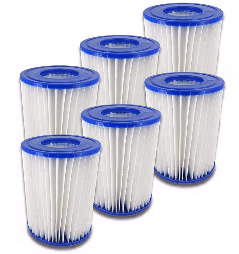 Set da 6 filtri per piscina, misura 2, Bestway 58094, cartuccia filtrante, pulizia