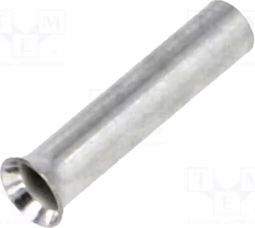 50 connettori a crimpare: terminale a bussola da 1,5 mm², 10 mm, monoconduuttore, in rame stagnato, modello BM 01505, per cavi