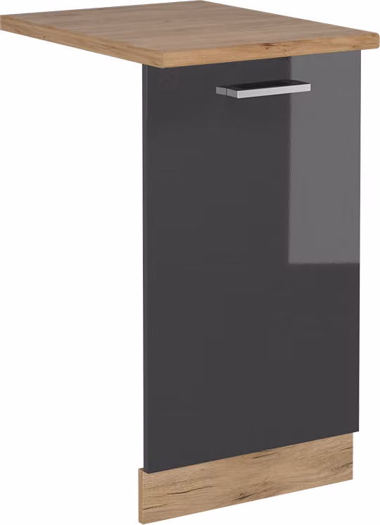 Pannello frontale della lavastoviglie Vicco R-Line Antracite lucido 45 cm , PL Rovere, Model 54932