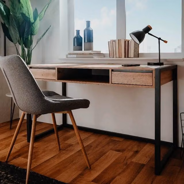 Scrivania Denver 30 L120xP60XH75 quercia antracite