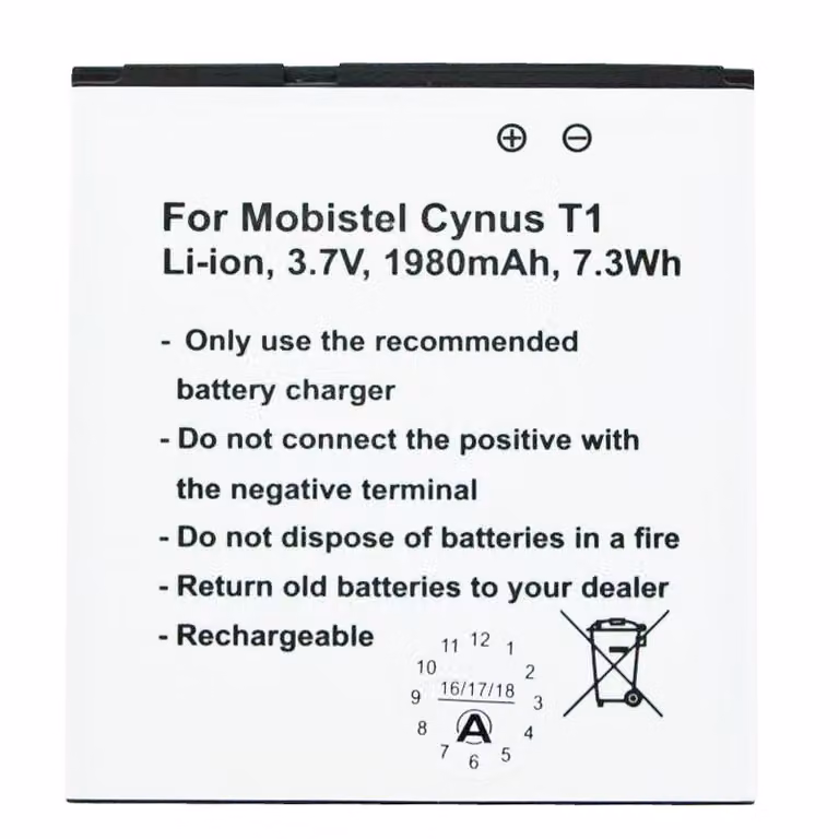 Batteria MOBISTEL Cynus T1, replica di Accucell, compatibile con BTY26179, BTY26179MOBISTEL / STD