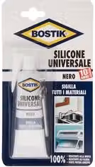 Silicone acetico universale UHU nero 60 ml