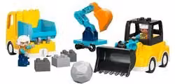 Lego Duplo Town Veicoli da cantiere 3 in 1 multicolore con 22 pezzi