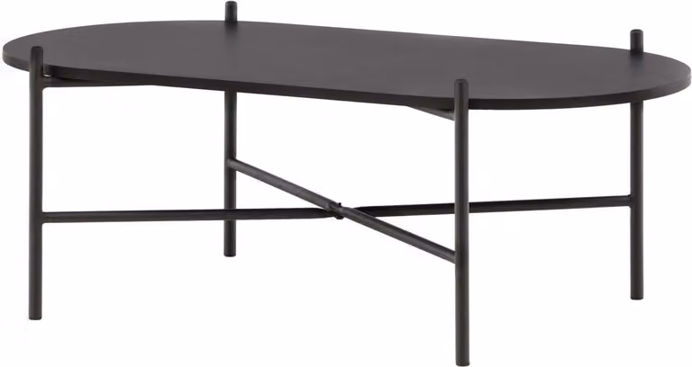 FURNLUX Tavolino Pueblo Black 60cm / Hauptfarbe: Schwarz / Dimensioni: 60 x 120 x 45 cm