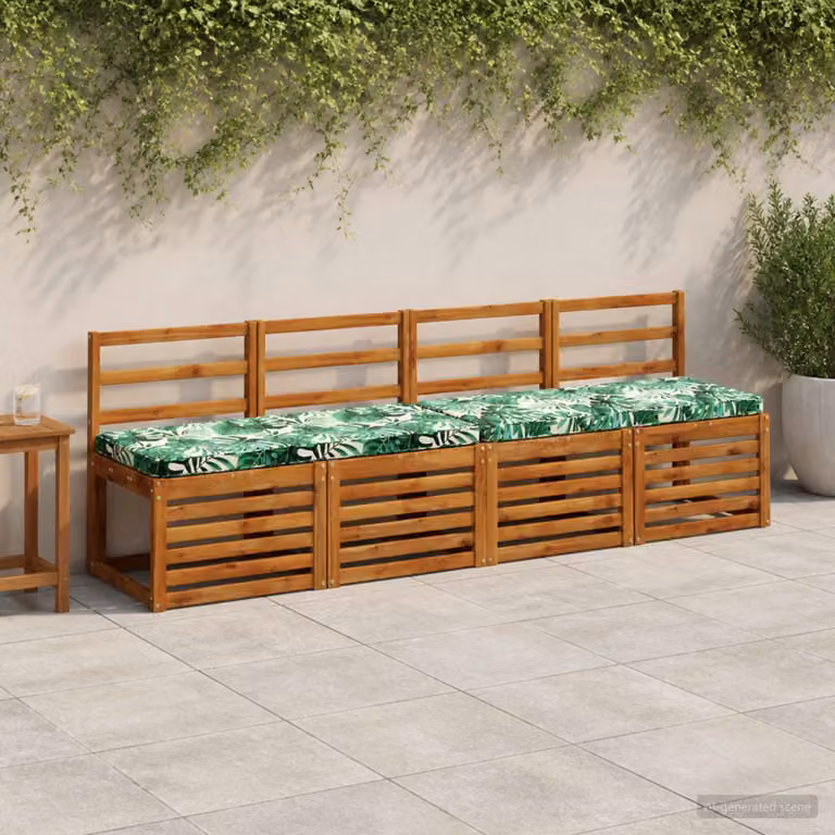 Cuscino per Panchina vidaXL Verde in Poliestere con Rivestimento Rimovibile e Resistente ai Raggi UV