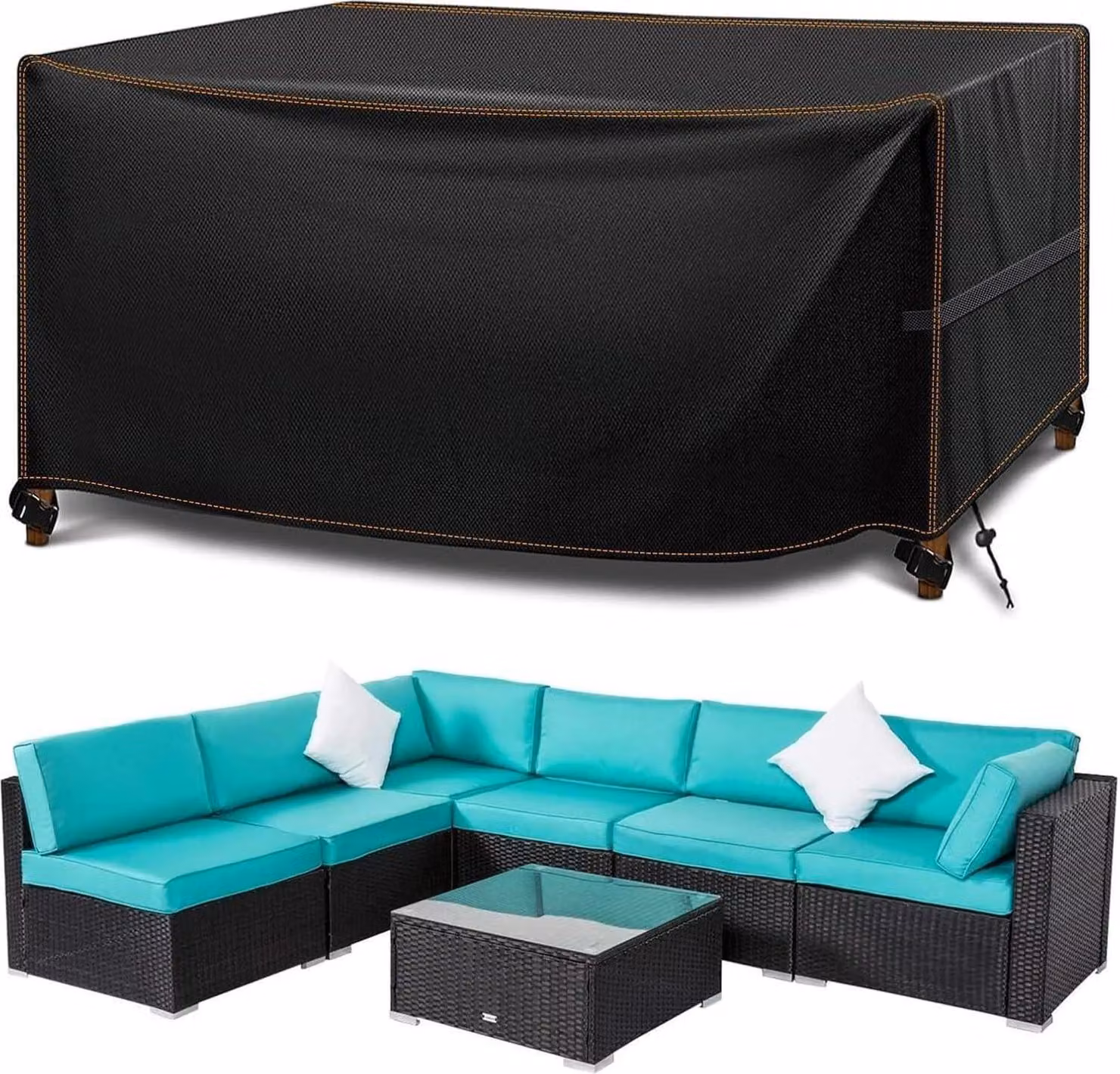 MUPAS copertura per mobili da giardino 420D Oxford impermeabile 200x200x90cm