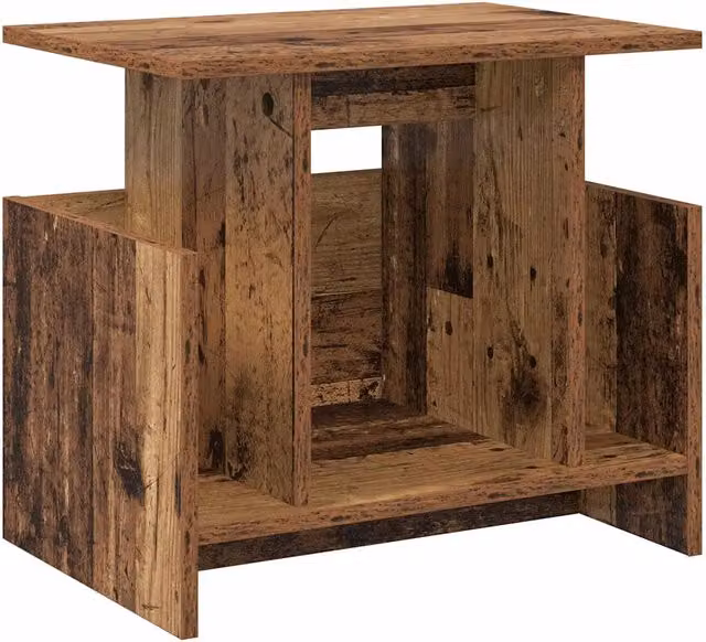 Set di 2 mobili porta TV moderni con vano portaoggetti 50 x 35 x 45 cm in stile contemporaneo in legno antico 02_0054728