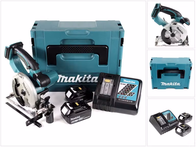 Sega circolare a batteria Makita DSS 501 RGJ 18V 136 mm Li-ion in Makpac + 2x batteria 6,0 Ah + caricabatterie