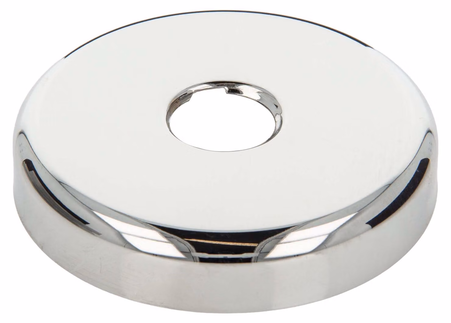 Rosetta filettata tecuro da 1/2 pollice x Ø 80 mm x altezza 15 mm, ottone cromato
