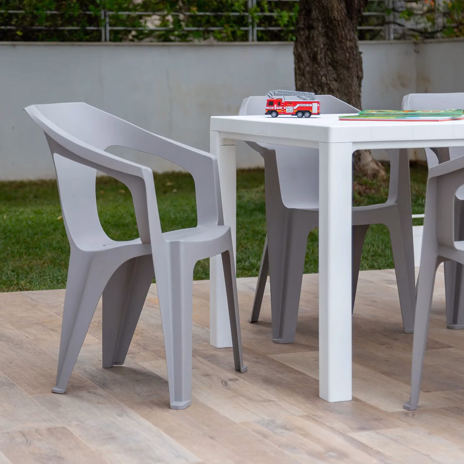 Sedia Marina TOOMAX Grigio, impilabile e resistente alle intemperie, H 83 x L 59 x P 54,5 cm – 2