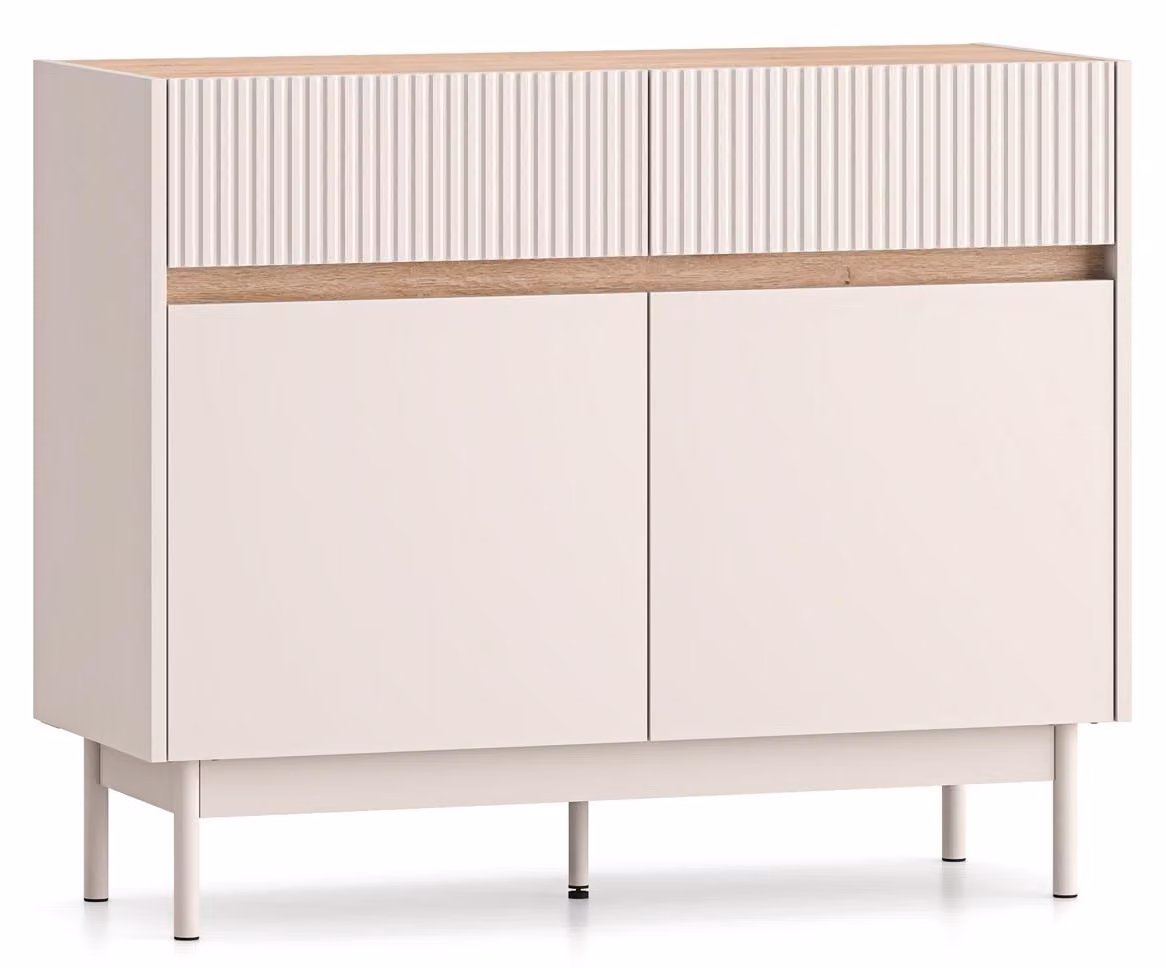 Credenza Dunea cassettiera rovere cashmere Cremona Torro larghezza selezionabile,104cm