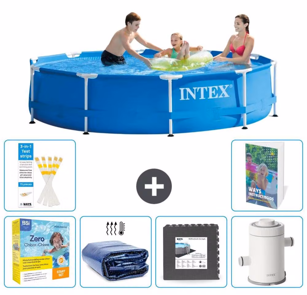 Piscina autoportante rettangolare - 305x76 cm - 5 pezzi - Modello S111