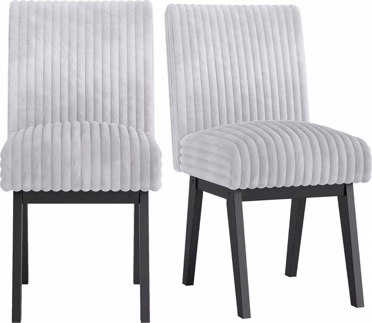 Set di 2 sedie da sala da pranzo COSTWAY, sedie da cucina con seduta e schienale imbottiti, sedie da tavolo da pranzo con gambe in legno e gomma, sedie imbottite fino a 180 kg