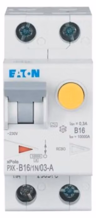 Interruttore differenziale EATON 1p+N B16 0,3A 240V A 10kA 2TE