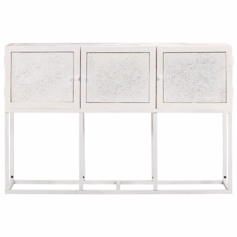 vidaXL Credenza 115x30x76 cm Legno massiccio di mango
