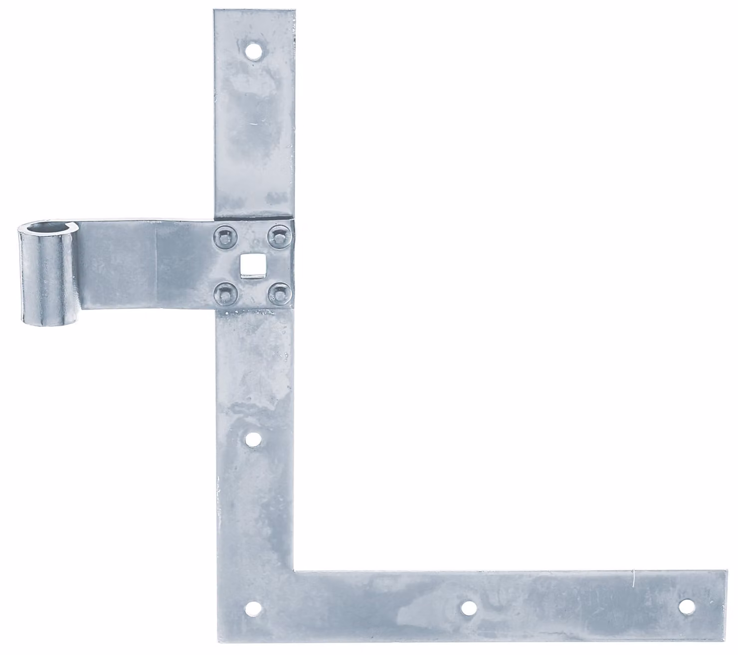 Alberts 313272 Cerniera angolare per persiane, terminale dritto o a coda di pesce per montaggio superiore o inferiore, zincata elettroliticamente, passivata a strato spesso, rullo: Ø13 mm, dimensioni 250 x 200 x 30 mm, set da 3 pezzi