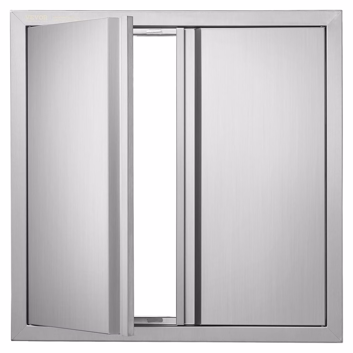 Elzusha - Porta d'ingresso a doppia anta, in acciaio inossidabile, 61x61 cm, per cucine da esterno