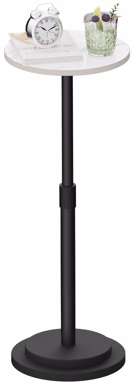 Tavolino da salotto regolabile in altezza - 45-78 cm - Bianco