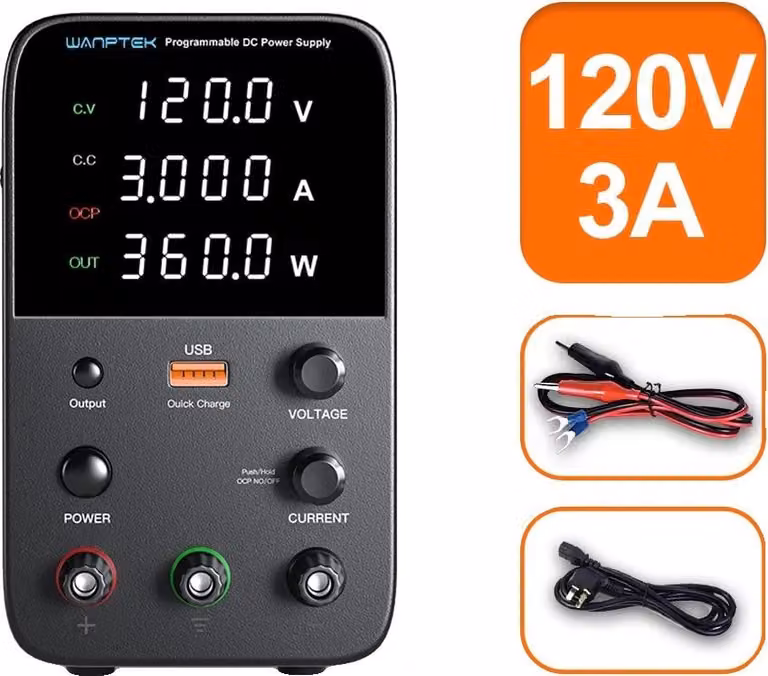Alimentatore, regolazione della tensione regolabile, display digitale, WPS1203H