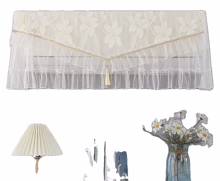 Copertura per condizionatore, universale, design antipolvere, color beige