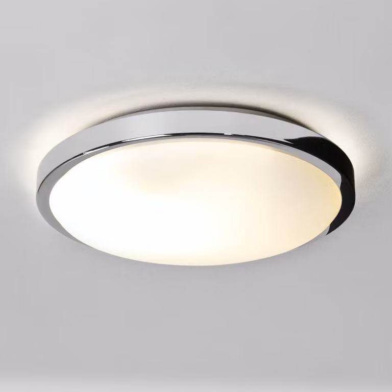 Plafoniera vetro opale cromo plafoniera luci lampade illuminazione nuovo