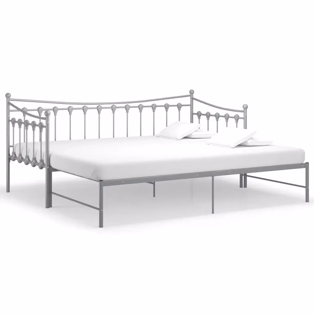 Telaio per divano letto estraibile vidaXL in metallo grigio L/P/H: 206 x 90 x 184,5 cm – 2