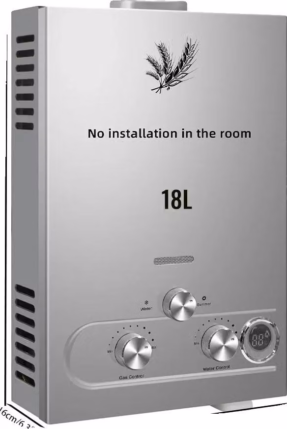 Scaldabagno, capacità da 6L a 18L, ad alta efficienza energetica, 36 kW, modello da 18L