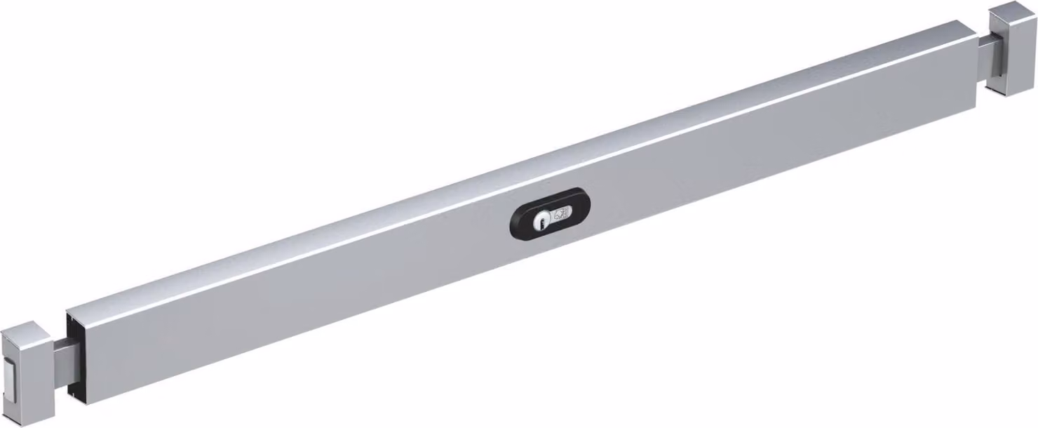 BASI - Serratura a catenaccio blindata - PR 800 - IROX (effetto acciaio inox) - 1200-0108