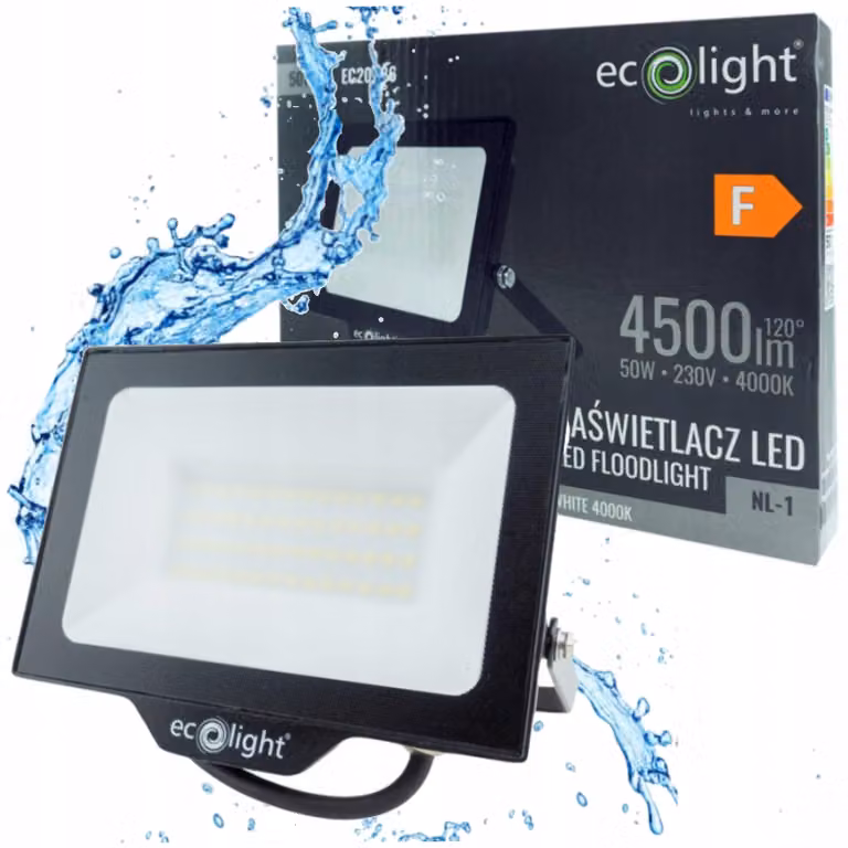 Proiettore LED NL-1 50W 4000K 4500lm IP65 Ecolight EC20186
