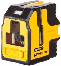 Livella laser autolivellante Stanley Cross 90 con 2 raggi orizzontali e verticali, portata 12 m, colore nero giallo – 1