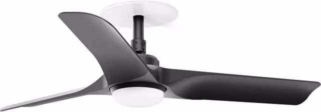 HEY RECESSED S LED Ventilatore da soffitto nero 10W SWT